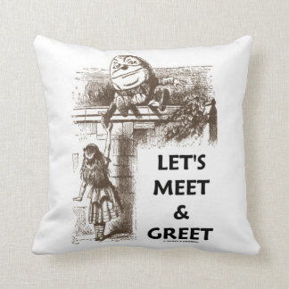 Let's Meet & Greet Wonderland Alice Humpty Dumpty Cushion