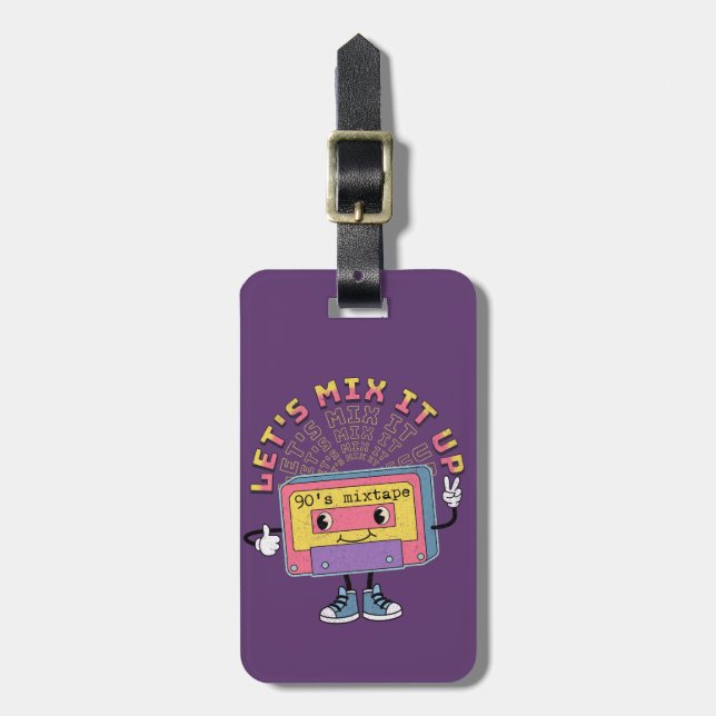Let's mix it up luggage tag (Front Vertical)