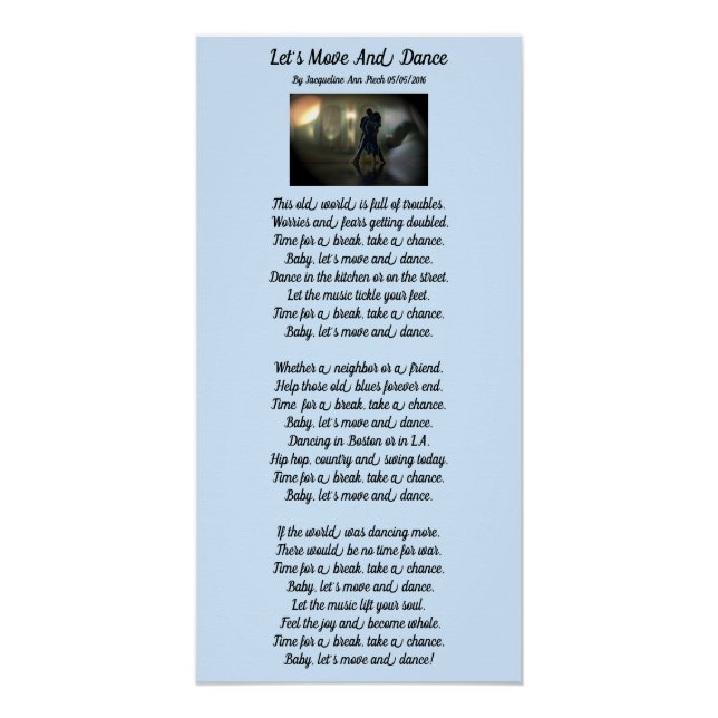 Let's Move And Dance Poster (Front)
