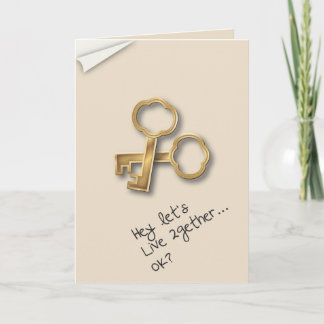 Let's Move In Together Couples Commitment Invitation