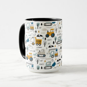 Let's Move Vehicle Pattern Mug