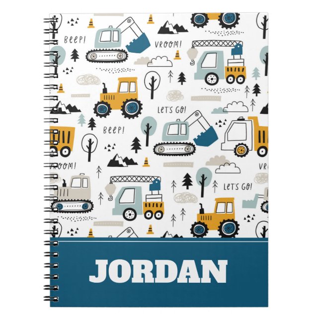 Let's Move Vehicle Pattern Notebook (Front)