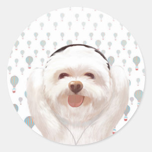 Let's Music Classic Round Sticker