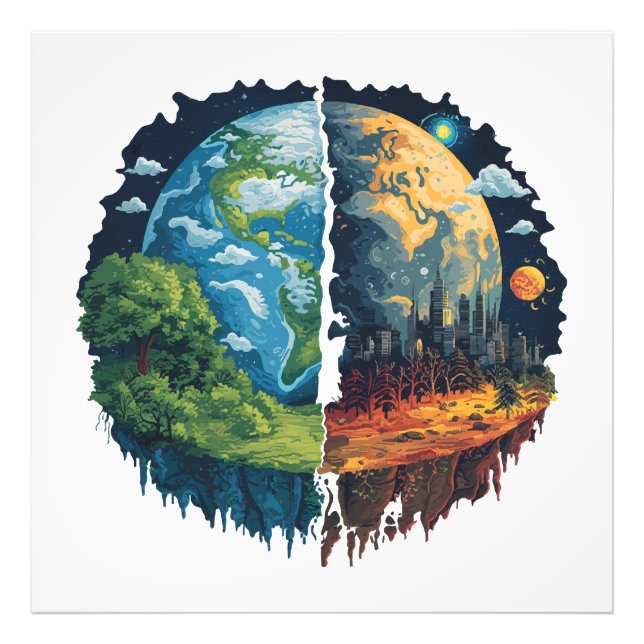 Lets not kill the planet photo print (Front)