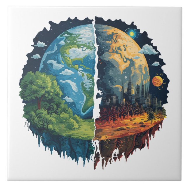 Lets not kill the planet tile (Front)