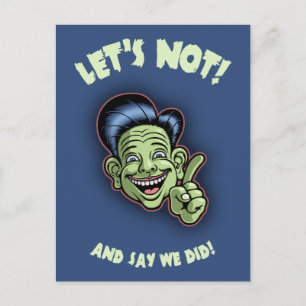 Let's Not! Postcard