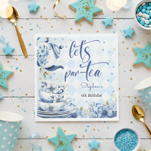 Let's par-tea birthday for kids napkin