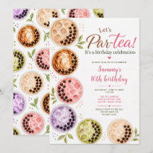 Let's Par-Tea Bubble Tea Birthday Party