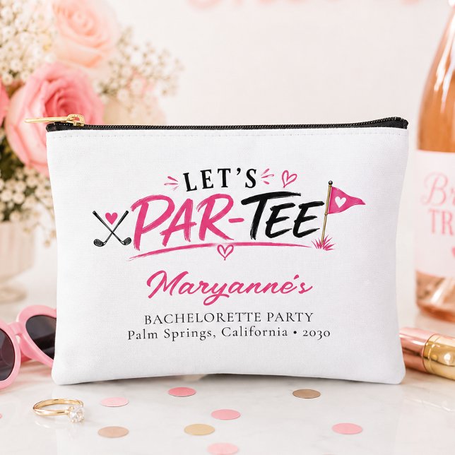 Let's Par Tee Bachelorette Party Accessory Pouch (Creator Uploaded)