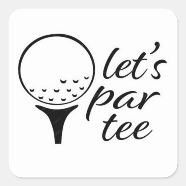 LET'S "PAR TEE* COOL GOLFER'S STICKER (Front)