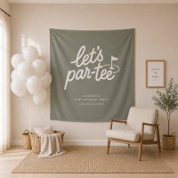 Lets Par-tee Golf 1st Birthday Banner