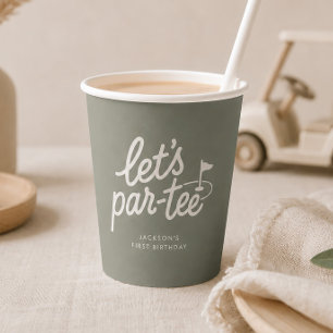 Lets Par-tee Golf 1st Birthday Paper Cups