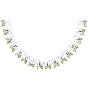 Let's Par-Tee Golf Any Age Birthday Bunting