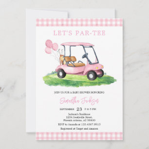 Let's Par-tee Golf Baby Shower Invitation