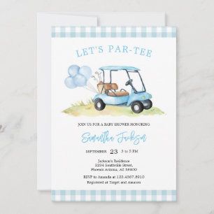 Let's Par-tee Golf Baby Shower Invitation