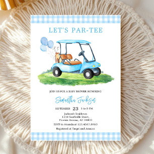 Let's Par-tee Golf Baby Shower Invitation