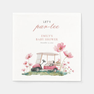 Let's Par-tee Golf Baby Shower Napkins
