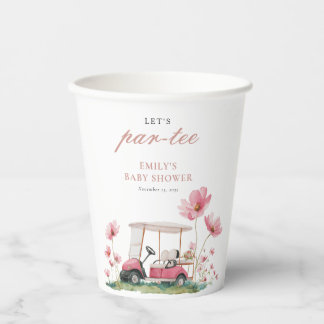 Let's Par-tee Golf Baby Shower Paper Cups