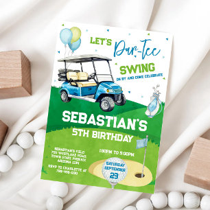 Let's Par Tee Golf Birthday Invitation