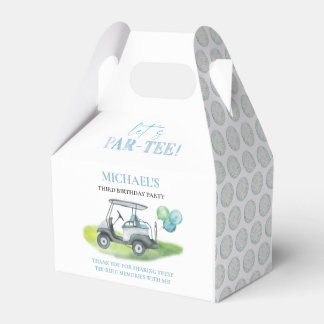 Let's Par-Tee Golf Gable Favour Box