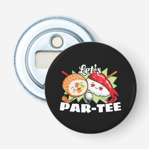 Lets Par Tee Golf Pun - Golfing Party Bottle Opener