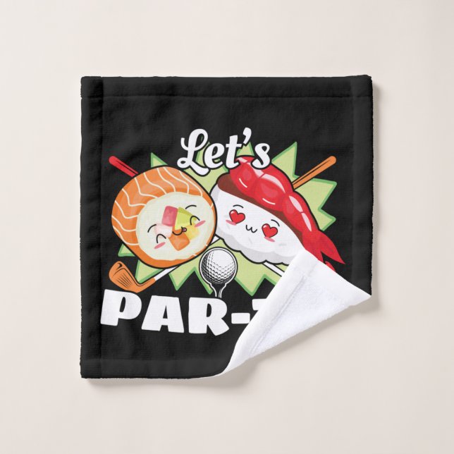 Lets Par Tee Golf Pun - Golfing Party Wash Cloth (Wash Cloth)