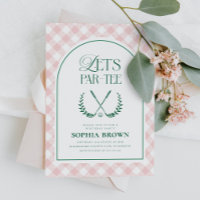 Let's Par-Tee Modern Golf Birthday