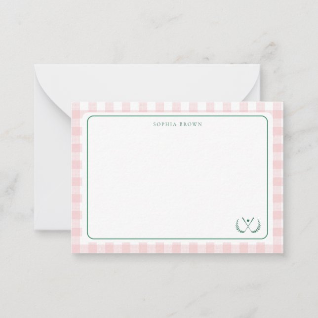 Let's Par-Tee Modern Golf Bridal Shower Card (Front)