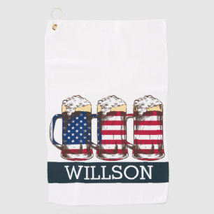 Let's Par-Tee with a Patriotic Swing Golf Towel