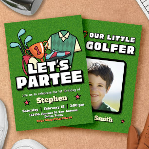 Lets Partee - Golf Birthday Invitation