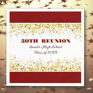 Let's Party! 50th Class Reunion custom Napkin