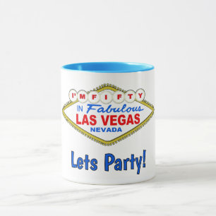 Lets Party 50th Vegas Mug