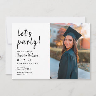 Lets Party Celebration Graduation Class 2022 Invitation