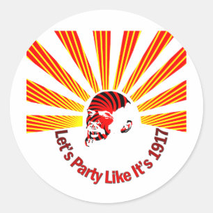 Let's Party Classic Round Sticker