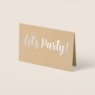 Let's Party! Foil Card