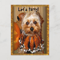 Let's Party for Halloween Yorkie