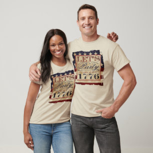 Let's Party Like It's 1776   Vintage 4th Of July T-Shirt