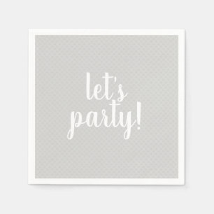Let's party napkins