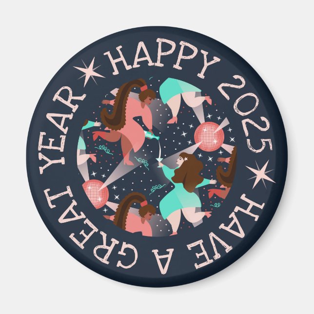 Let's Party! New Year Magnet (Front)