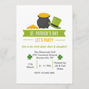 Let's Party on St. Patrick's Day Invitation