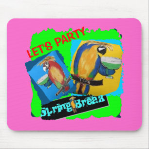 Let's Party - Parrots Mouse Mat
