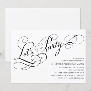 Let's Party   Party Invite