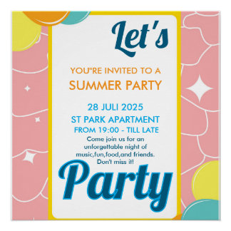 let's party poster