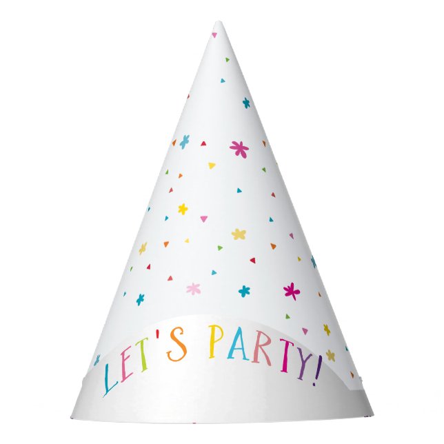 LETS PARTY pretty party bright colours sprinkles Hat (Front)