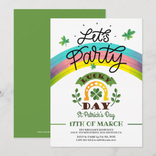 Let's Party St. Patric day Invitation