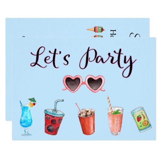 Let's Party Summer Soiree Card