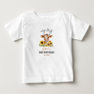 Let's Party Till the Cows Come Home 2nd Birthday Baby T-Shirt