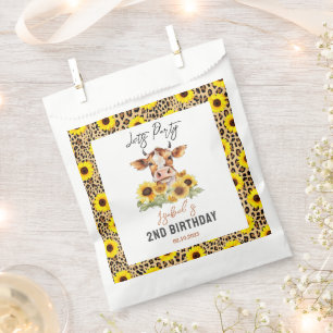 Let's Party Till the Cows Come Home 2nd Birthday Favour Bags
