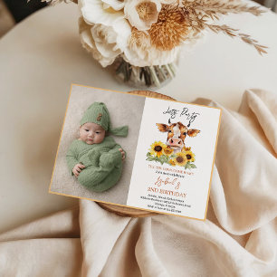 Let's Party Till the Cows Come Home 2nd Birthday Invitation