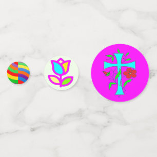LETS PARTY WITH PINK MOSAIC CONFETTI